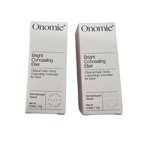 Onomie Bright Concealing Elixer Montagu Light Warm Lot of 2 NEW Dark Circle